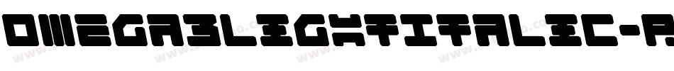 Omega3LightItalic-rB8L字体转换
