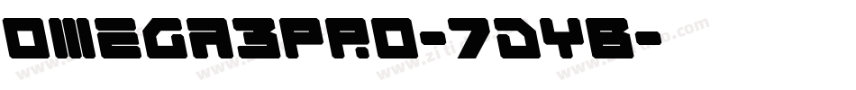 Omega3Pro-7dYB字体转换