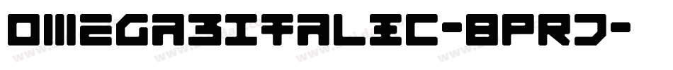 Omega3Italic-8PRJ字体转换