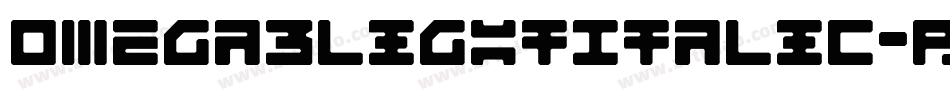 Omega3LightItalic-rB8L字体转换