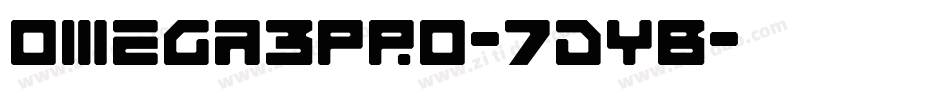Omega3Pro-7dYB字体转换
