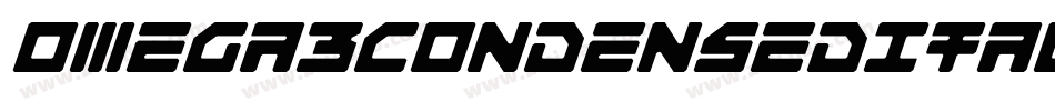 Omega3CondensedItalic-R6A6字体转换