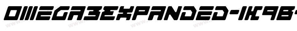 Omega3Expanded-1K9B字体转换