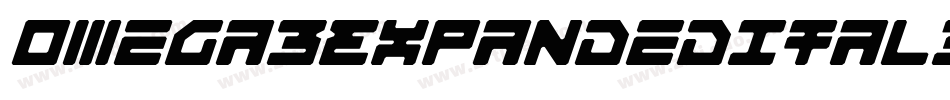 Omega3ExpandedItalic-nln0字体转换 Omega3ExpandedItalic-nln0字体转换