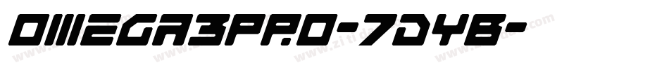 Omega3Pro-7dYB字体转换