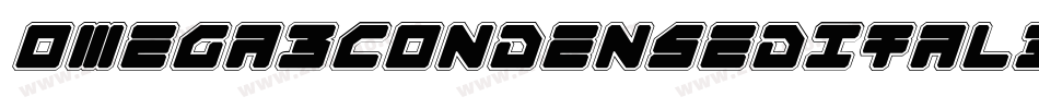 Omega3CondensedItalic-R6A6字体转换