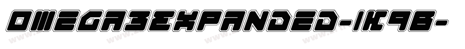Omega3Expanded-1K9B字体转换