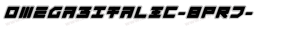 Omega3Italic-8PRJ字体转换