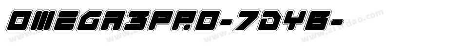 Omega3Pro-7dYB字体转换