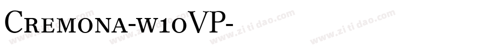 Cremona-w1oVP字体转换