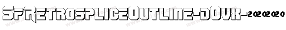 SfRetrospliceOutline-dOvx字体转换