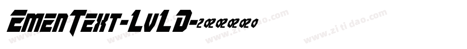 EmenText-LvLD字体转换