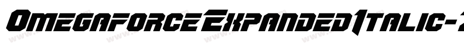 OmegaforceExpandedItalic-Z3am字体转换