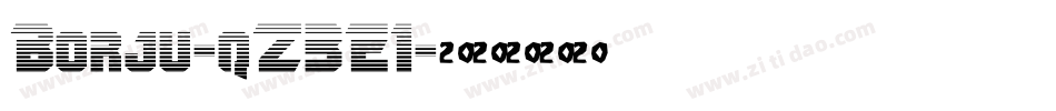 Borju-qZ3E1字体转换