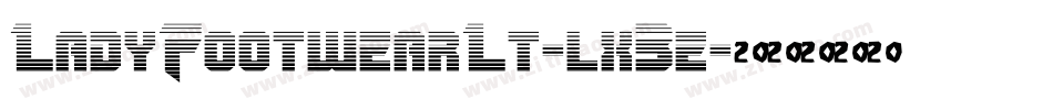 LadyFootwearLt-lx3e字体转换