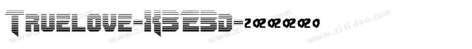 Truelove-X3E3d字体转换