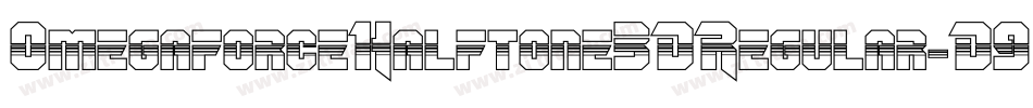 OmegaforceHalftone3DRegular-D98W字体转换 OmegaforceHalftone3DRegular-D98W字体转换