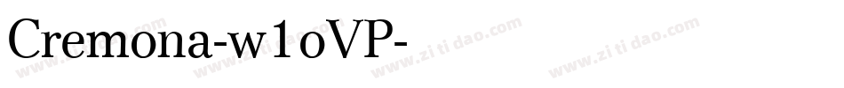 Cremona-w1oVP字体转换