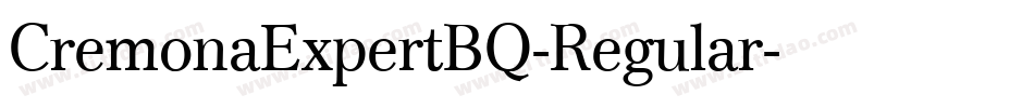 CremonaExpertBQ-Regular字体转换