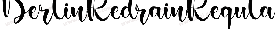 BerlinRedrainRegular-2Oed字体转换