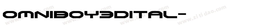 omniboy3dital字体转换