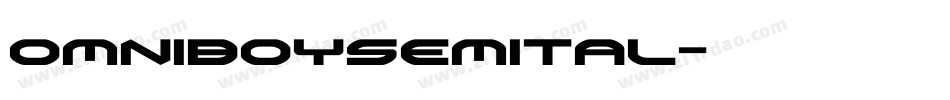 omniboysemital字体转换