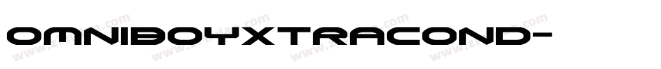 omniboyxtracond字体转换