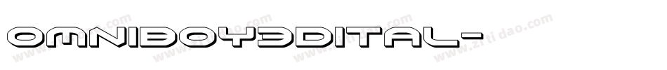 omniboy3dital字体转换