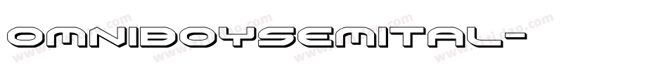 omniboysemital字体转换