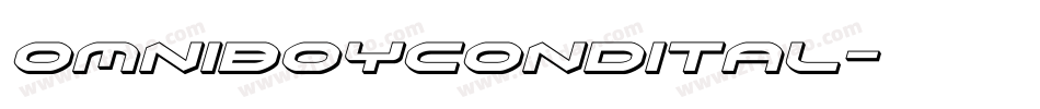omniboycondital字体转换