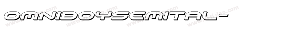 omniboysemital字体转换