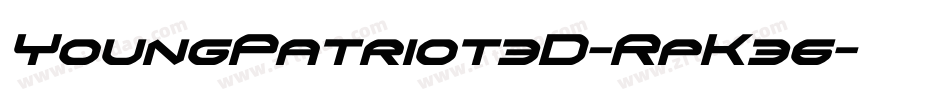 YoungPatriot3D-RpK36字体转换