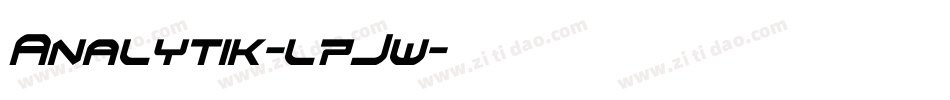Analytik-l7Jw字体转换
