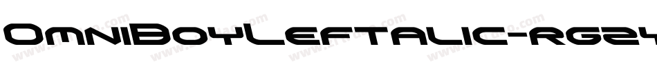 OmniBoyLeftalic-rg2y9字体转换