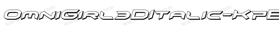 OmniGirl3DItalic-K7BJW字体转换