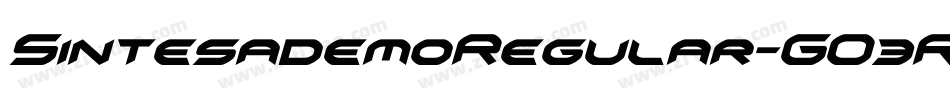 SintesademoRegular-GO3RZ字体转换
