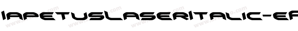 IapetusLaserItalic-eAol字体转换 IapetusLaserItalic-eAol字体转换