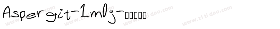 Aspergit-1m0j字体转换