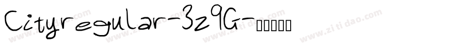 Cityregular-3z9G字体转换