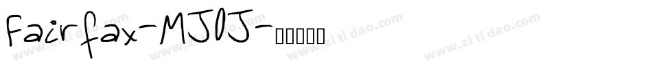 Fairfax-MJ0J字体转换
