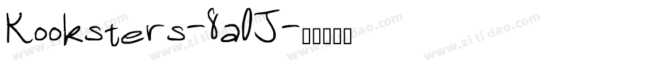 Kooksters-8a0J字体转换