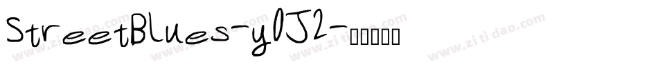 StreetBlues-y0J2字体转换