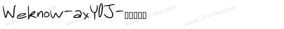 Weknow-axY0J字体转换