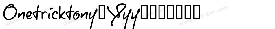 Onetricktony-Yyy8字体转换