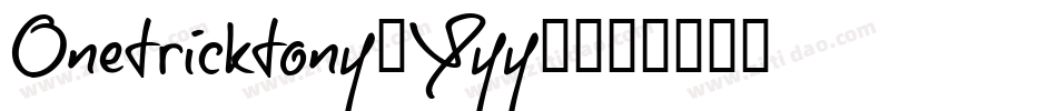 Onetricktony-Yyy8字体转换