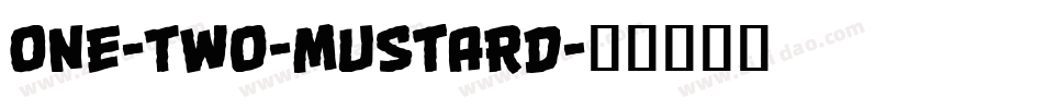 One-Two-Mustard字体转换