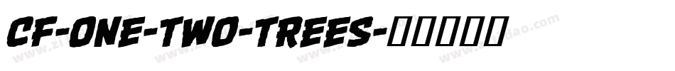 CF-One-Two-Trees字体转换