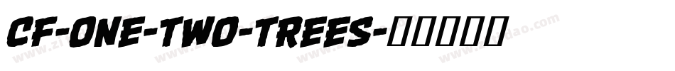 CF-One-Two-Trees字体转换