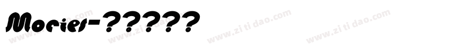 Mories字体转换