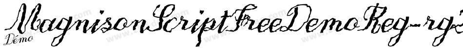 MagnisonScriptFreeDemoReg-rg28x字体转换